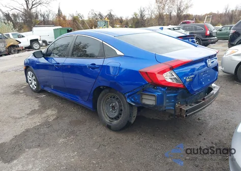 2020 Honda Civic Lx из США, поврежденный, VIN 19XFC2F62LE211852